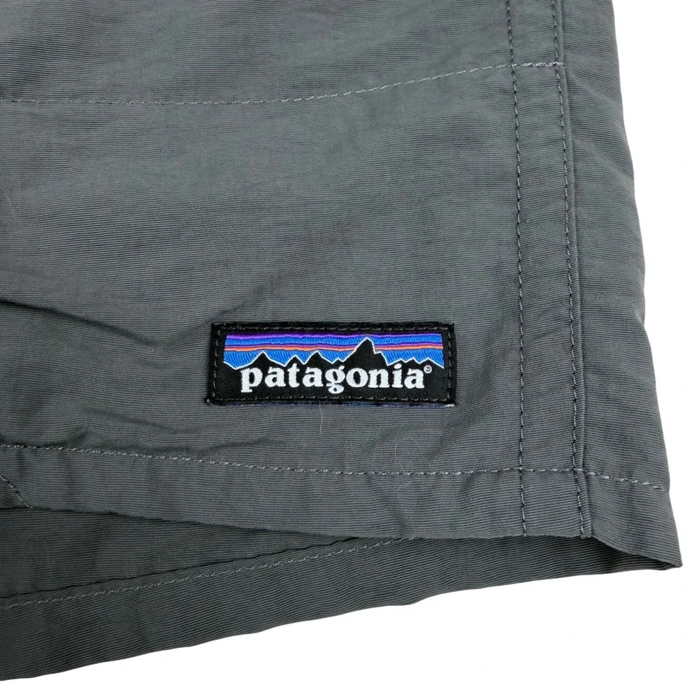 Patagonia Shorts Men's‎ L Gray Baggies Shells Mesh Lined Swim Trunks Quick Dry